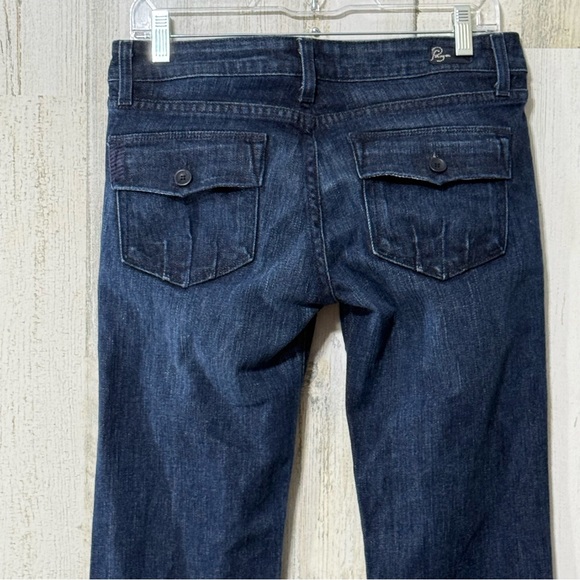 Paige Premium Denim Calabasas Super Low Rise Flare Jeans for Women - Picture 9 of 16